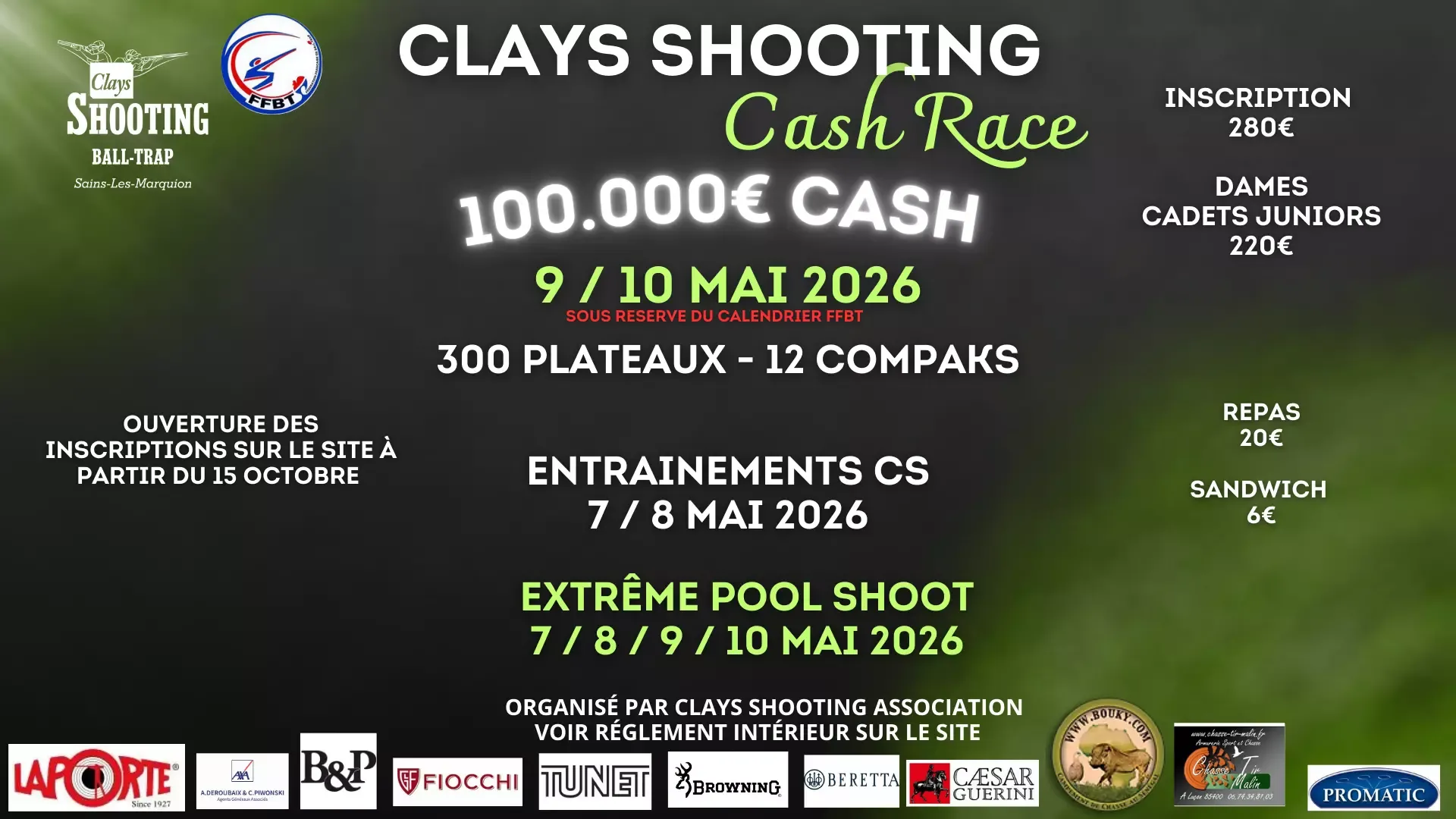 Clays Shooting Cash Race - Compak Sporting - France (May 2026)