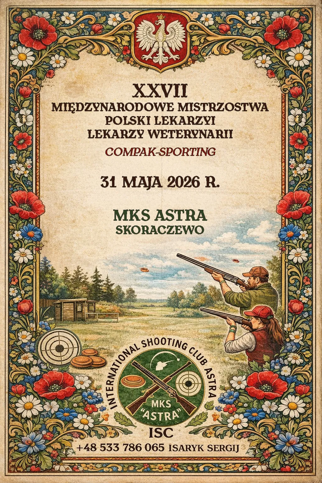 XXVII-Międzynarodowe Mistrzostwa Polski Lekarzy i Lekarzy Weterynarii - Compak-Sporting (Maj 2026)