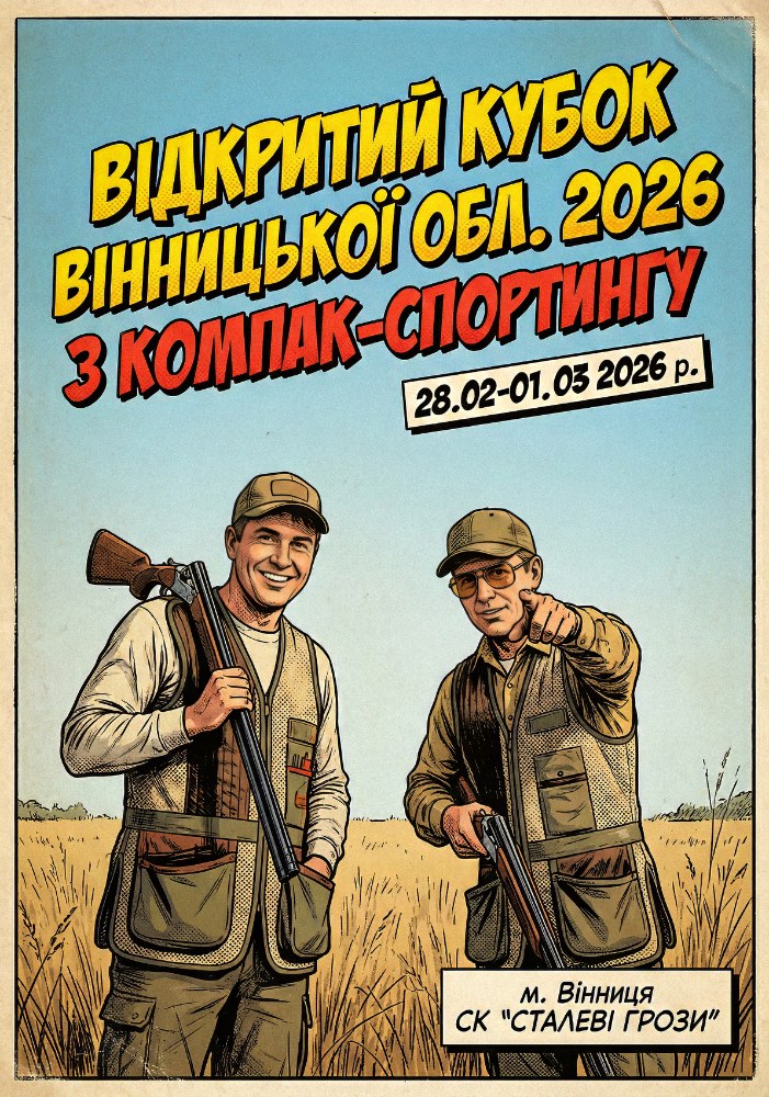 Відкритий Кубок Вінницької області  з компак-спортінгу - Вінниця (Лютий 2026)